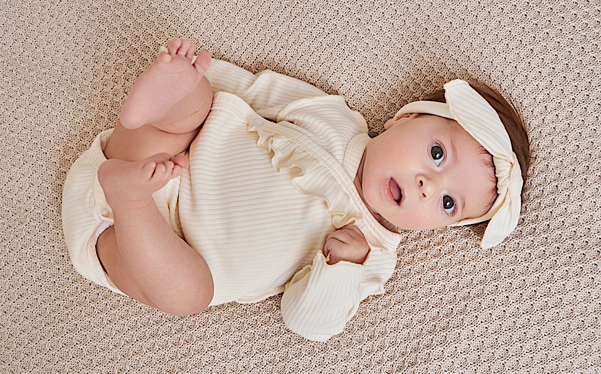 Боди с длинным рукавом для новорожденной девочки Bebo