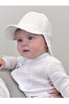Детская муслиновая бейсболка для новорожденного Bebo, Белый