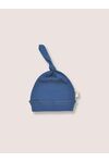 Детская шапочка для новорожденного Bebo с узелком, Индиго