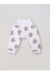 Детские штанишки-ползунки Bebo для новорожденных с широкой резинкой и манжетами, Ежики с цветами