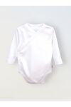 Боди кимоно для новорожденных с длинным рукавом, Белый