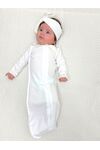 В пеленке-коконе с рукавами на молнии с двумя бегунками Bebo (Бебо) новорожденного легко перепеленать, цвет Белый