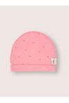 Детская шапочка для новорожденного Bebo со швами наружу, Сердечки на розовом