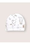 Детская шапочка для новорожденного Bebo со швами наружу, Зайчики и птички