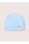 Детская шапочка для новорожденного Bebo лаконичная, Голубой