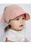 Муслиновая косынка с козырьком , розовый
