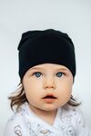 Эластичная шапочка с с зарученым краем Bebo, Черный