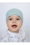 Эластичная шапочка с с зарученым краем Bebo, Мятно-бирюзовый