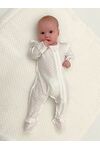 Ажурный хлопковый комбинезон - слип на молнии Bebo с закрытыми ножками и антицарапками