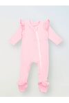 Комбинезон с рюшей по пройме и рюшей по лапкам, Розовый