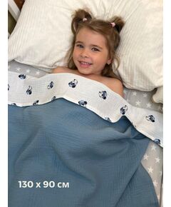 Муслиновый плед-пеленка для новорожденных Bebo