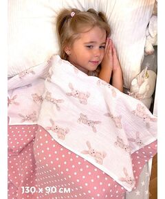 Муслиновый плед-пеленка для новорожденных Bebo