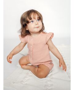 Муслиновый песочник с для девочки с крылышками, розовый