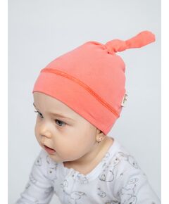Эластичная шапочка с узелком Bebo, Ягодный, Расцветка одежды: Ягодный меланж, Выбрать размер: 38-40