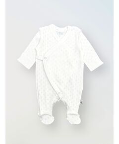 Слип ажурный с антицарапками для новорожденного, Молочный
