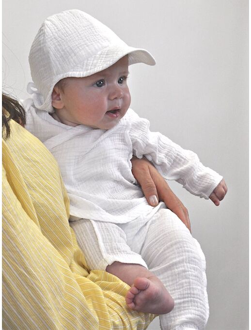 Детские муслиновые штанишки Bebo, Белый