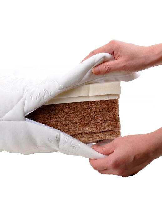 Детский двухсторонний ортопедический матрас Organic Lux​ от компании Bebo