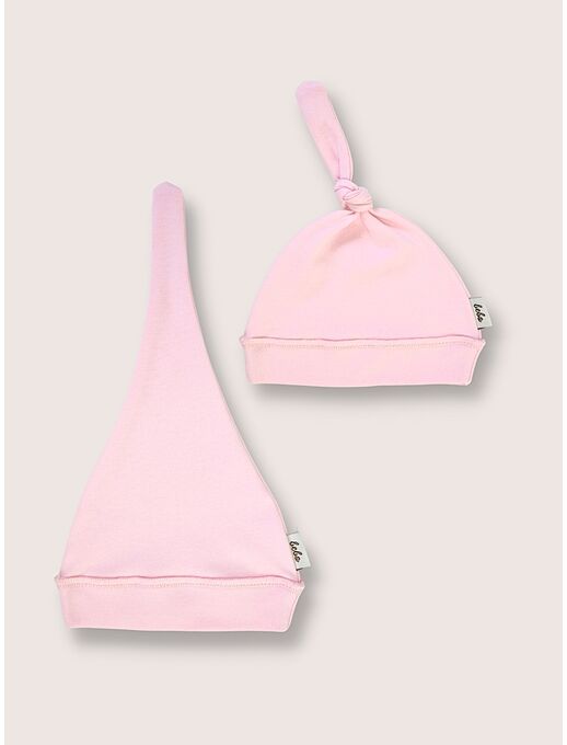 Детская шапочка для новорожденного Bebo с узелком, Розовый