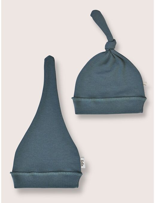 Детская шапочка для новорожденного Bebo с узелком, Темно-зеленый