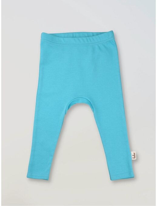 Штанишки леггинсы для малышей, Бирюзовый, Расцветка одежды: Бирюзовый, Выбрать размер: 74, изображение 2
