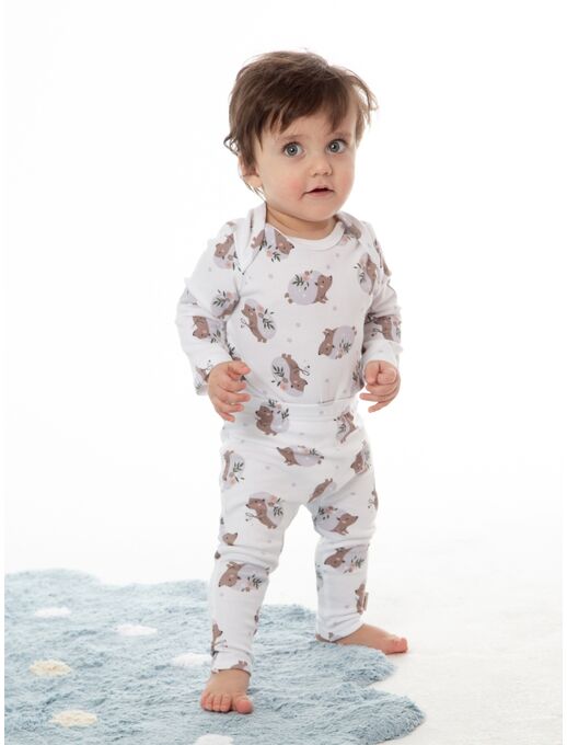 Штанишки для малышей леггинсы Bebo, Ежики с цветами