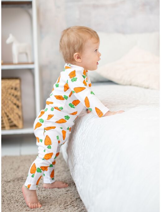Штанишки леггинсы для новорожденных Bebo, Морковки