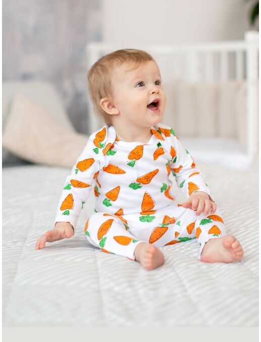 Штанишки леггинсы для новорожденных Bebo, Морковки