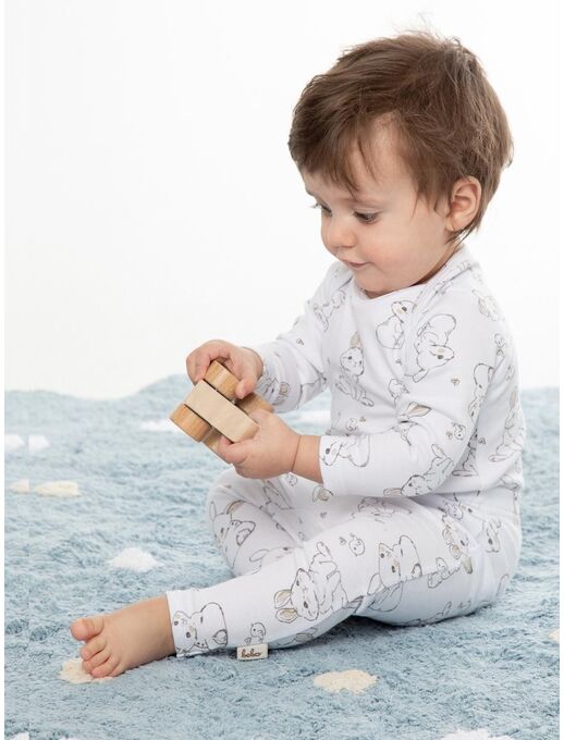 Штанишки для малышей леггинсы Bebo, Зайчики и птички