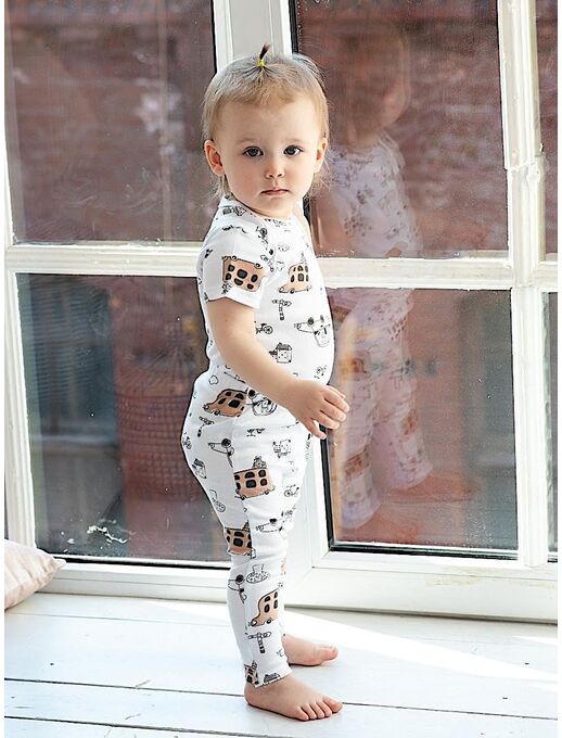 Штанишки для малышей леггинсы Bebo, Автобусы