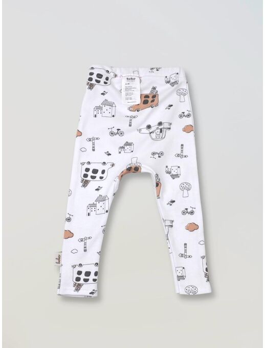 Штанишки леггинсы для малышей, Автобусы, Расцветка одежды: Автобусы, Выбрать размер: 80, изображение 2