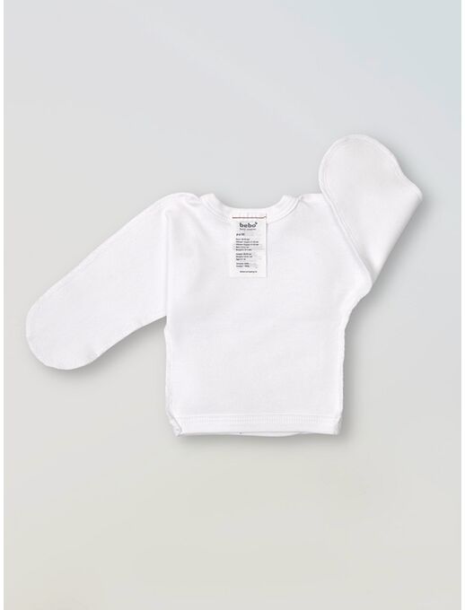 распашонка для недоношенных и маловесных детей, белая