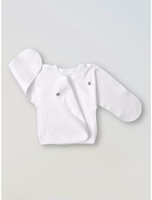 распашонка для недоношенных и маловесных детей, белая