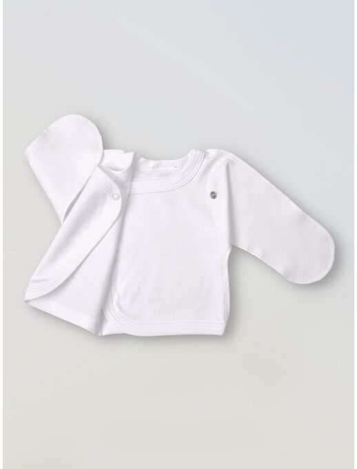 распашонка для недоношенных и маловесных детей, белая