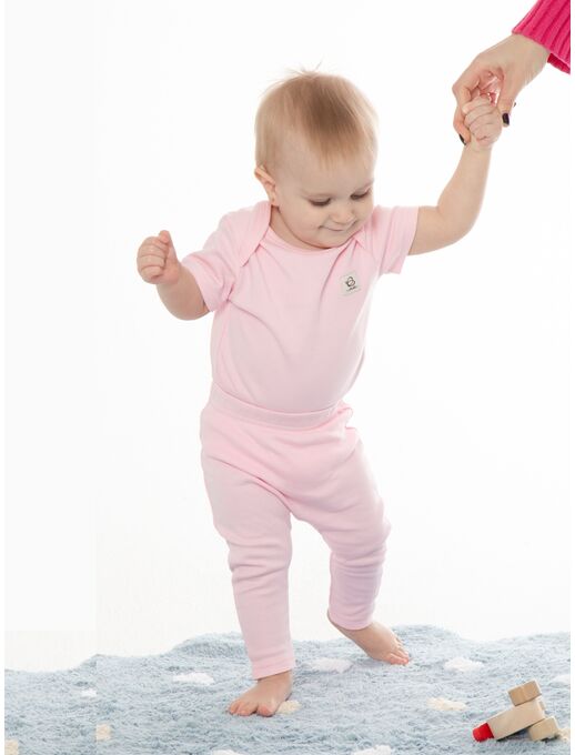 Штанишки леггинсы для новорожденных малышей, Розовый, Расцветка одежды: Розовый, Выбрать размер: 62, изображение 2