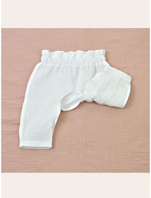 Детские муслиновые штанишки Bebo, Белый