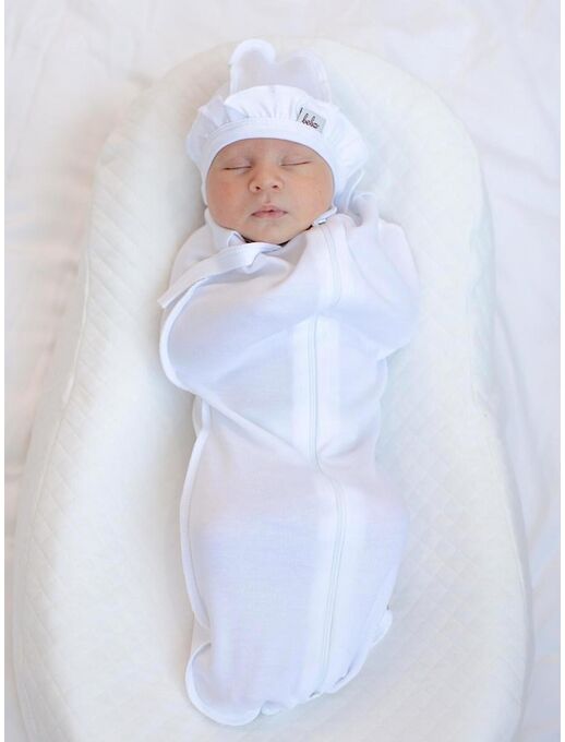 Кокон для пеленания новорожденных Bebo, Белый