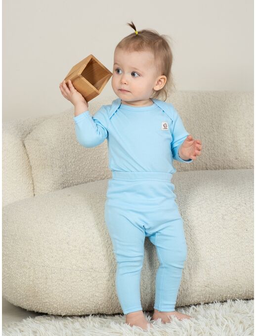 Боди с длинным рукавом для новорожденного Bebo, Голубой