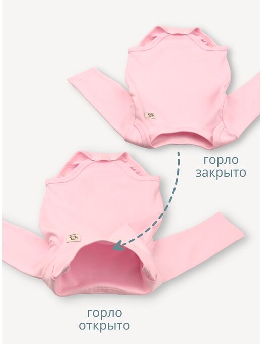 Боди с длинным рукавом для новорожденного Bebo, Розовый