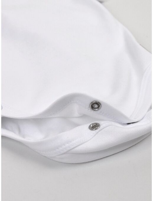 Боди для новорожденного с коротким рукавом, Белый, Расцветка одежды: Белый, Выбрать размер: 68, изображение 2