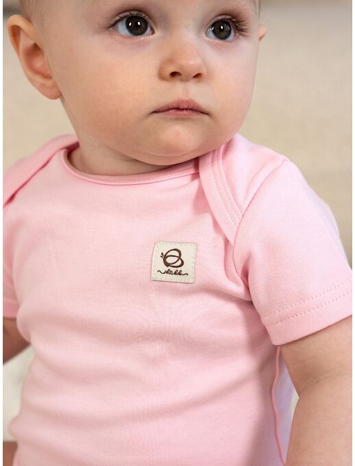 Боди для малышей Bebo с коротким рукавом, Розовый