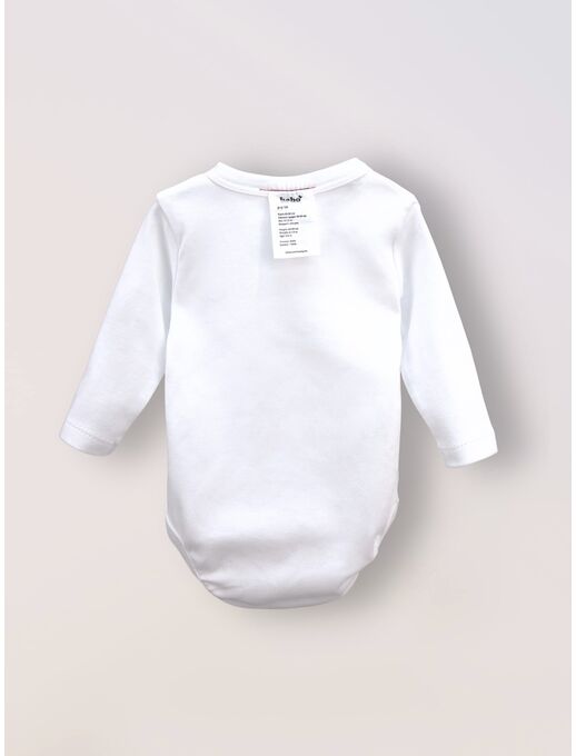 Боди кимоно для новорожденных с длинным рукавом, Белый