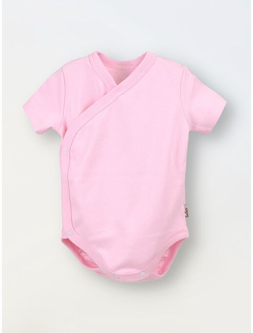 Боди кимоно для новорожденных короткий рукав Розовый