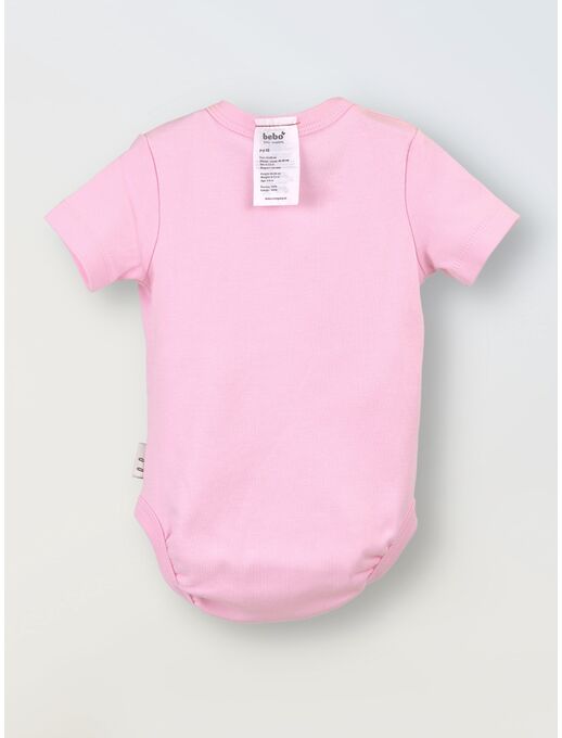 Боди кимоно для новорожденных короткий рукав Розовый