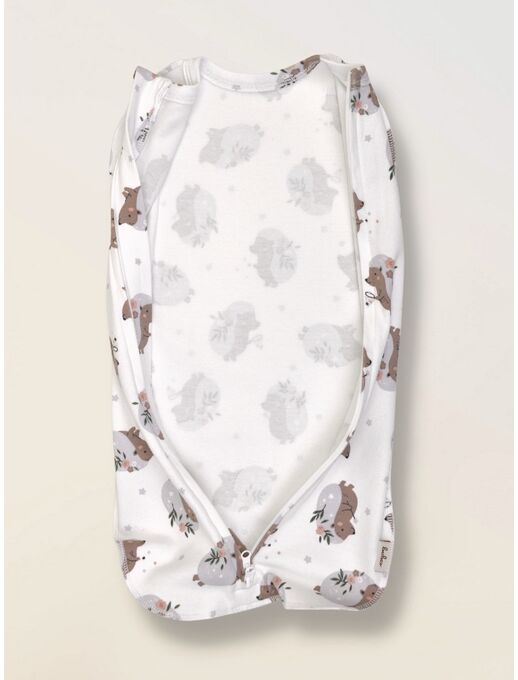 Кокон для пеленания новорожденных Bebo, Ежики с цветами