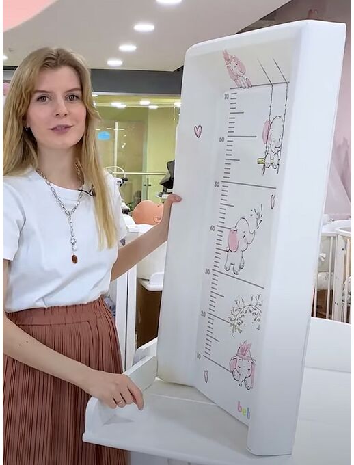 Пеленальная доска на кроватку для новорожденного Bebo Лесные друзья 80×50 с мягкой поверхностью и жестким каркасом