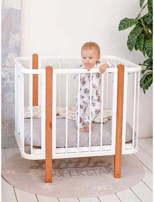 Детская кроватка для новорожденного кровать-трансформер Bebo Malibu (Бебо Малибу)