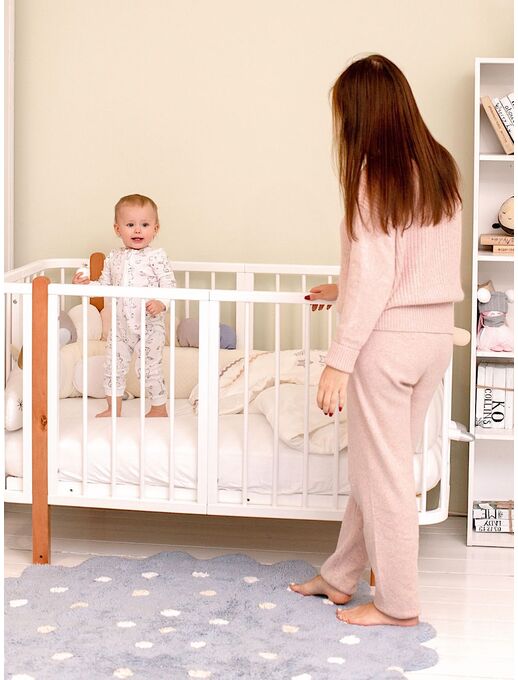 Детская кроватка для новорожденного кровать-трансформер Bebo Malibu (Бебо Малибу)