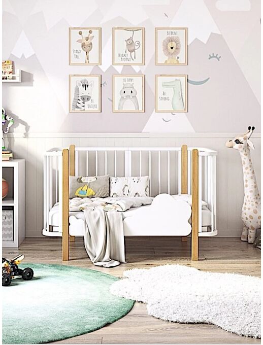 Детская кроватка для новорожденного кровать-трансформер Bebo Malibu (Бебо Малибу)