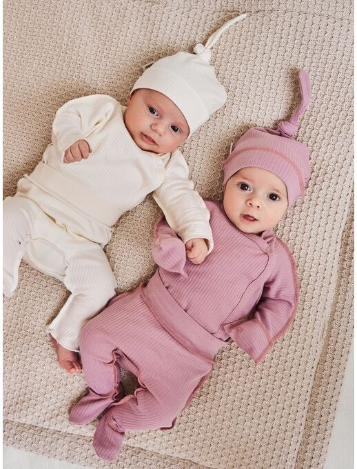 Штанишки ползунки Bebo с закрытыми ножками и широкой резинкой отличный вариант для новорожденных девочек и мальчиков, цвет Лиловый