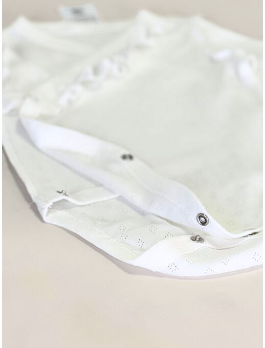 Ажурное боди кимоно (на запах) с длинным рукавом с антицарапками